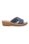 Ciabatte Blu Con Strass Inblu 02 Pv
