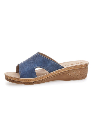 Ciabatte Blu Con Strass Inblu 02 Pv