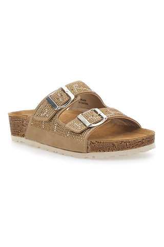 Ciabatte Beige Con Strass Inblu 37 Nm