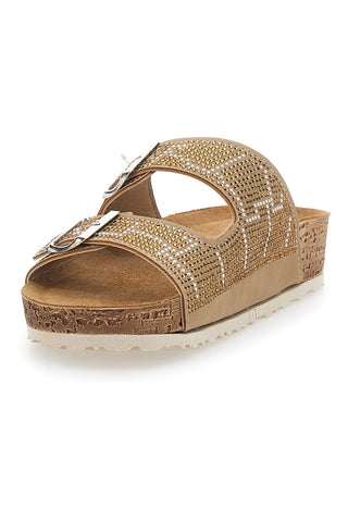 Ciabatte Beige Con Strass Inblu 37 Nm