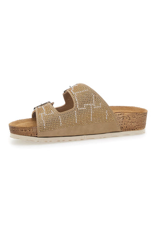 Ciabatte Beige Con Strass Inblu 37 Nm