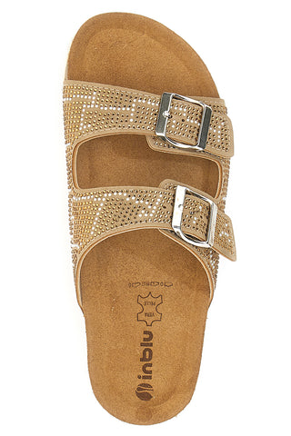 Ciabatte Beige Con Strass Inblu 37 Nm