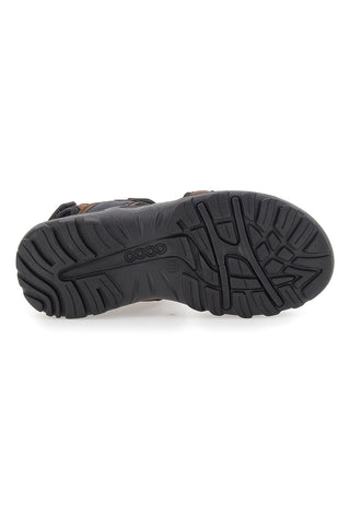 Braune Sandalen mit Klettverschluss Canguro 1015