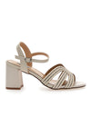 Sandalo biege con tacco a blocco MARIELLA BURANI 50650
