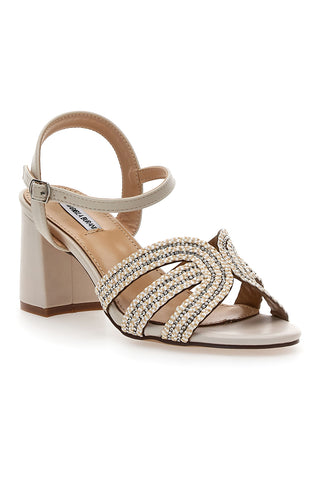 Sandalo biege con tacco a blocco MARIELLA BURANI 50650