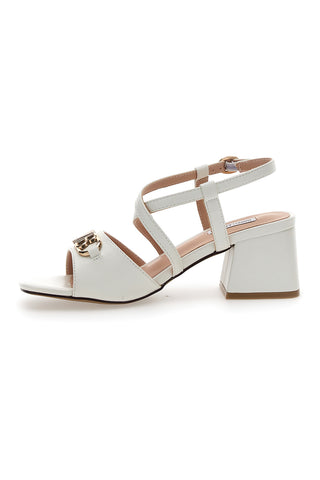 Sandalo bianco con tacco a blocco MARIELLA BURANI 50512