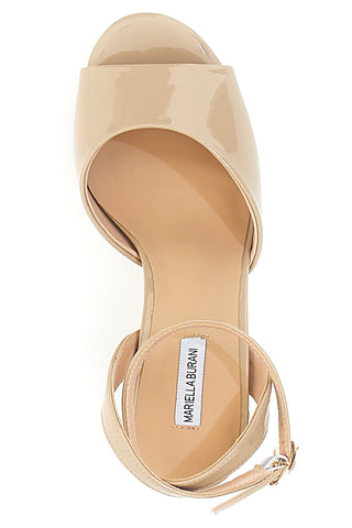 Beige Sandalen mit hohem Absatz Mariella Burani 50561