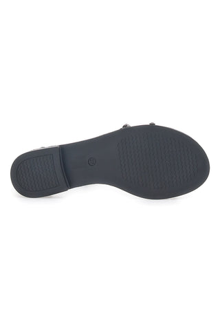 Sandali Bassi Neri con Borchie Me & Me 2535