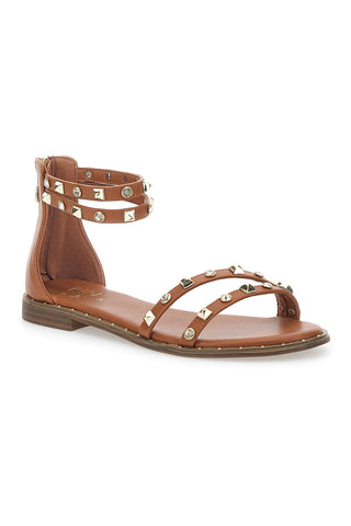 Sandali da Donna Con Borchie Marrone Me & Me 2535