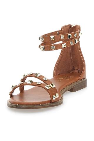 Sandali da Donna Con Borchie Marrone Me & Me 2535