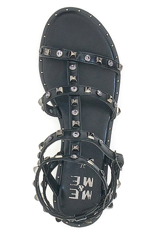 Flache Sandalen mit Nieten Me & Me 1537