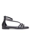 Sandali Flat Neri Con Strass Cafe' Cost 271