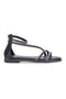Sandali Flat Neri Con Strass Cafe' Cost 271