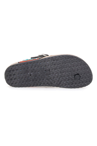 Schwarze Flip-Flops mit Nieten und Perlen Me & Me 14179