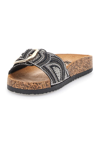 Ciabatte Nere Con Perline Me & Me 14602