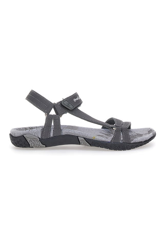 Sandali Grigi Con Strappo In Velcro Overland 5415
