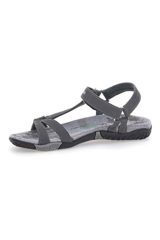Sandali Grigi Con Strappo In Velcro Overland 5415