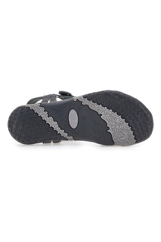 Sandali Grigi Con Strappo In Velcro Overland 5415