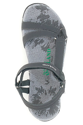 Sandali Grigi Con Strappo In Velcro Overland 5415