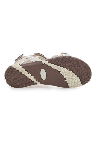 Sandali Sportivi Beige Con Strappi Overland 22324