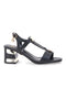 Schwarze Sandalen mit 6,5 cm Absatz für Damen Laura Biagiotti 8518M
