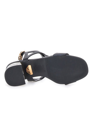 Schwarze Sandalen mit 6,5 cm Absatz für Damen Laura Biagiotti 8518M