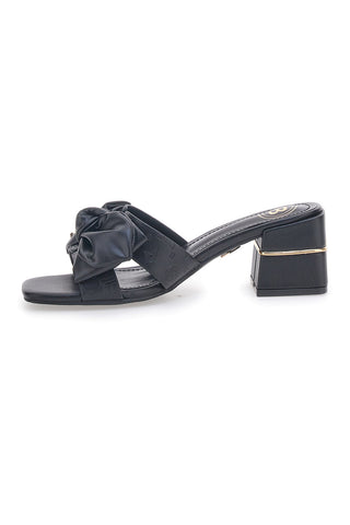 Schwarze Pantoletten mit Absatz Laura Biagiotti 8510