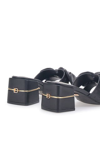 Mules con Tacco Nere Laura Biagiotti 8510