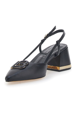 Schwarze Slingback-Pumps Laura Biagiotti 8604