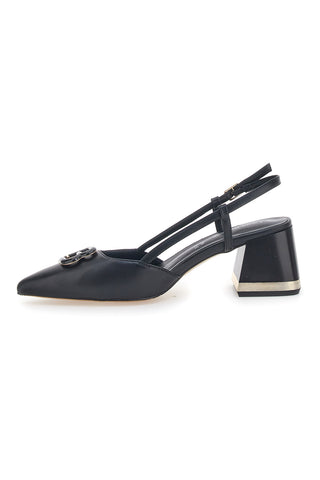 Schwarze Slingback-Pumps Laura Biagiotti 8604