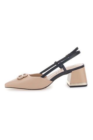 Laura Biagiotti Nude Slingback-Pumps 8604M