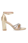 Le Havre Paris 233 Gold-Sandalen mit Absatz