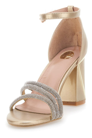 Le Havre Paris 233 Gold-Sandalen mit Absatz