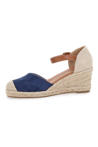 Sandali Espadrillas Blu Con Zeppa Pittarello Sun 201881