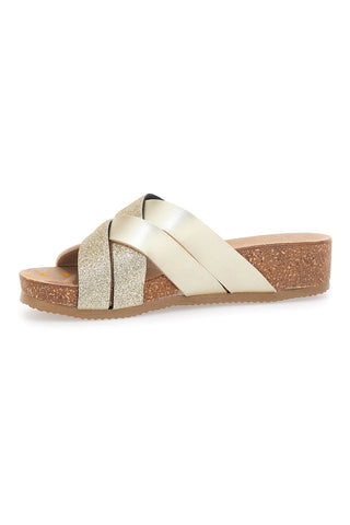 Ciabatte Gold con Glitter Pittarello Bio 293520
