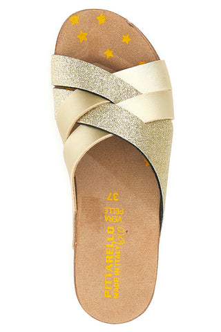 Ciabatte Gold con Glitter Pittarello Bio 293520