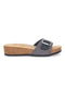 Schwarze Hausschuhe mit Schnalle für Damen Pittarello Bio 29321030