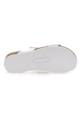Ciabatte Bianche Con Brillantini Argentati Pittarello Bio 293480