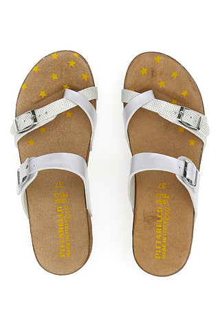 Pittarello Bio Weiße Flip-Flops-Hausschuhe 293312