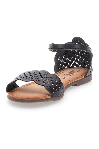 Sandali Bassi con Cinturino in Pelle cafè Cost 95523