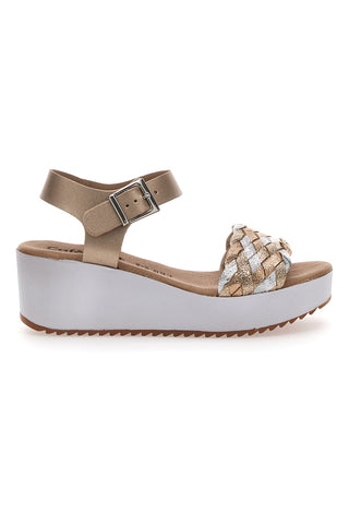 Plateausandalen Gold Café Kosten 36321