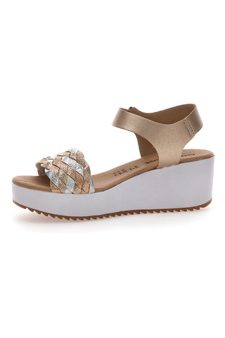 Plateausandalen Gold Café Kosten 36321