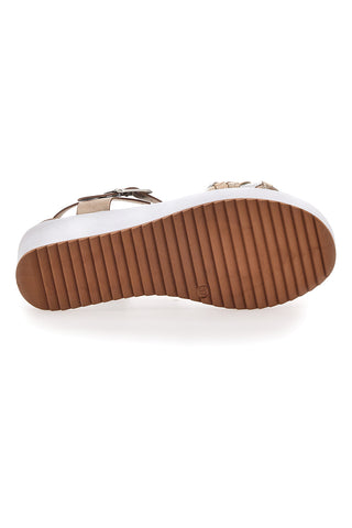Plateausandalen Gold Café Kosten 36321