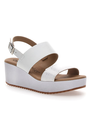 Weiße Cafè-Plateausandalen kosten 3612