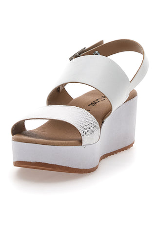 Weiße Cafè-Plateausandalen kosten 3612