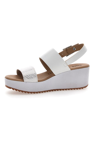 Weiße Cafè-Plateausandalen kosten 3612