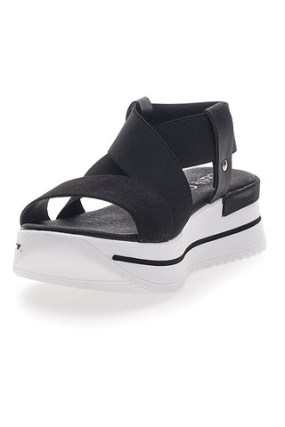 Schwarze Cafè-Plateausandalen kosten 272045