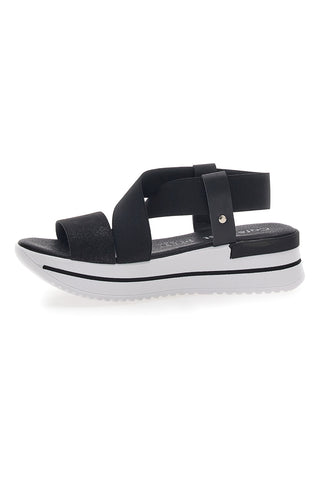 Schwarze Cafè-Plateausandalen kosten 272045