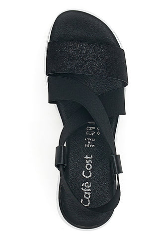 Schwarze Cafè-Plateausandalen kosten 272045