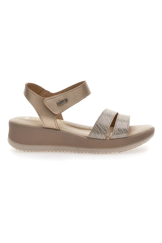 Sandalen mit Plateau Gold Mio Tempo 543139